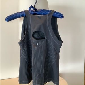 Grey Pinstripe Lululemon Tank
